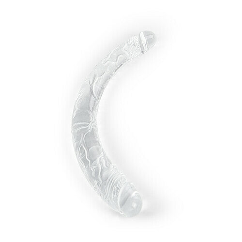 LELE Transparent Double-ended Manual Dildo 14.76 Inch