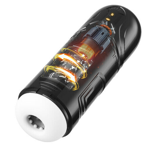 كأس الاستمناء AcmeJoy 7 Thrusting Rotating 7 Vibrating مع قاعدة شفط