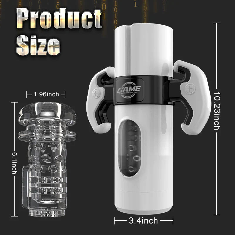 Calvin Gamepad 9 Thrusting & Vibrating 2 in 1 Handheld Masturbation Cup