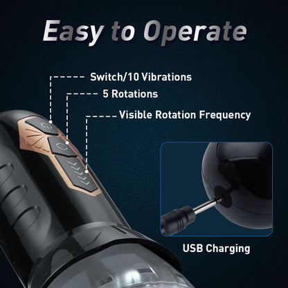 ACMEJOY-10 Vibration 5 Rotation Better Wrapping Automatic Stroker
