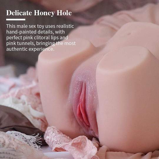 4.36lb Garnet Swollen Pussy Dual Holes Doggy Style Charming Realistic Buttock