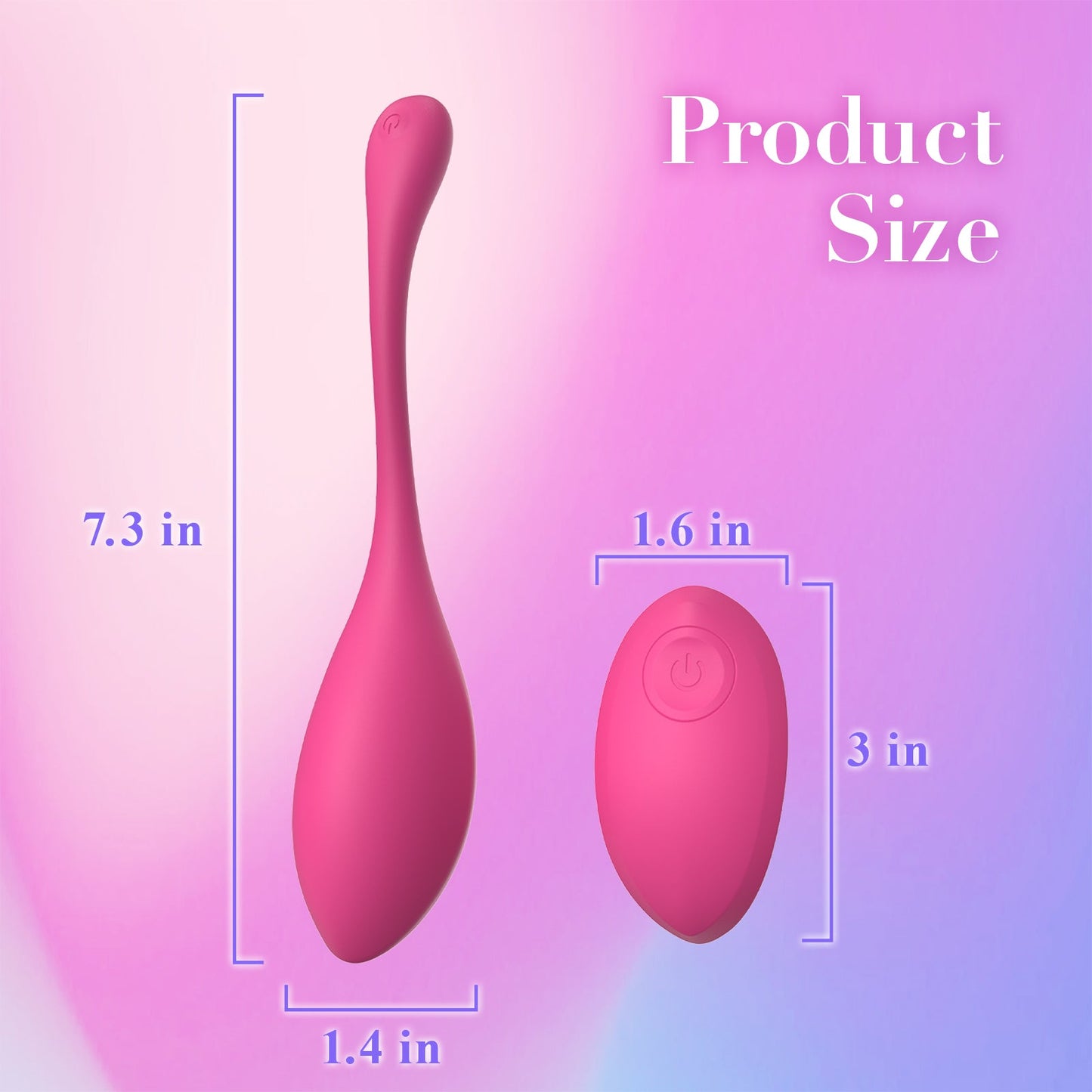 Silky-Smooth Silicone Head Vibrating Egg with Remote Control