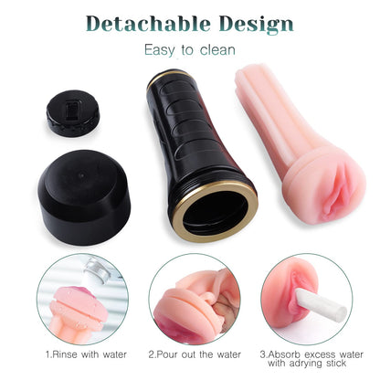 Male Masturbators Cup Adult Sex Toys Realistic Textured Pocket Vagina Pussy Man Masturbation Stroker