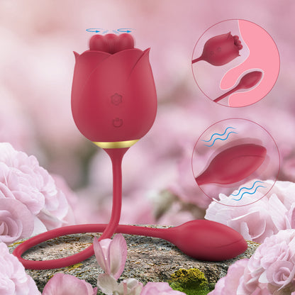 2 In 1 Rose Toy With Bullet Vibrator