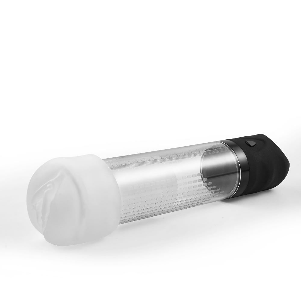 2 in 1 4-Pattern Vacuum Sucking Penis Enhancer Masturbatable Penis Pump