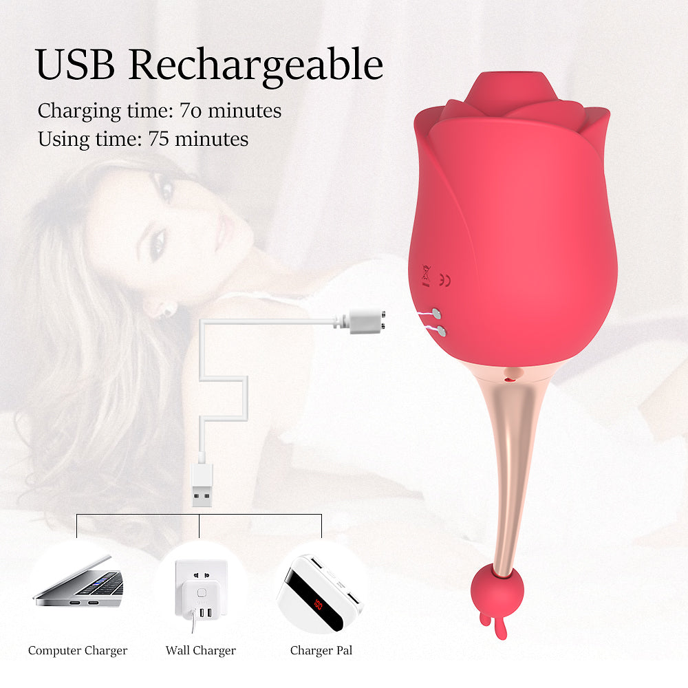 Rose Sucking Vibrator For Women