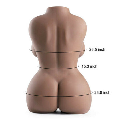 12 lbs Lifelike Nipples Tanned Realistic Masturbator