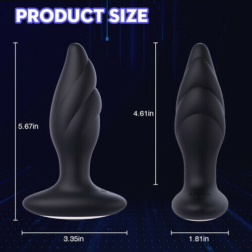 Plume Large Size 9 Vibration Anal Vibrator Butt Plug