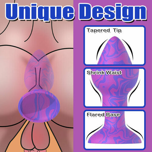 Eli Progressive Anal Training Flared Base Silicone Butt Plugs Set (3 PCS)