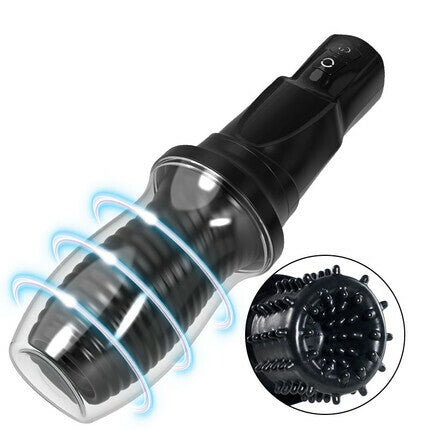 Free ACMEJOY-360°  Wrapped 7 Rotating Vibrating Handheld Electric Masturbator