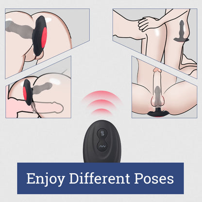INVADER 3 Thrusting 10 Vibrations Anal Plug with Remote Controller
