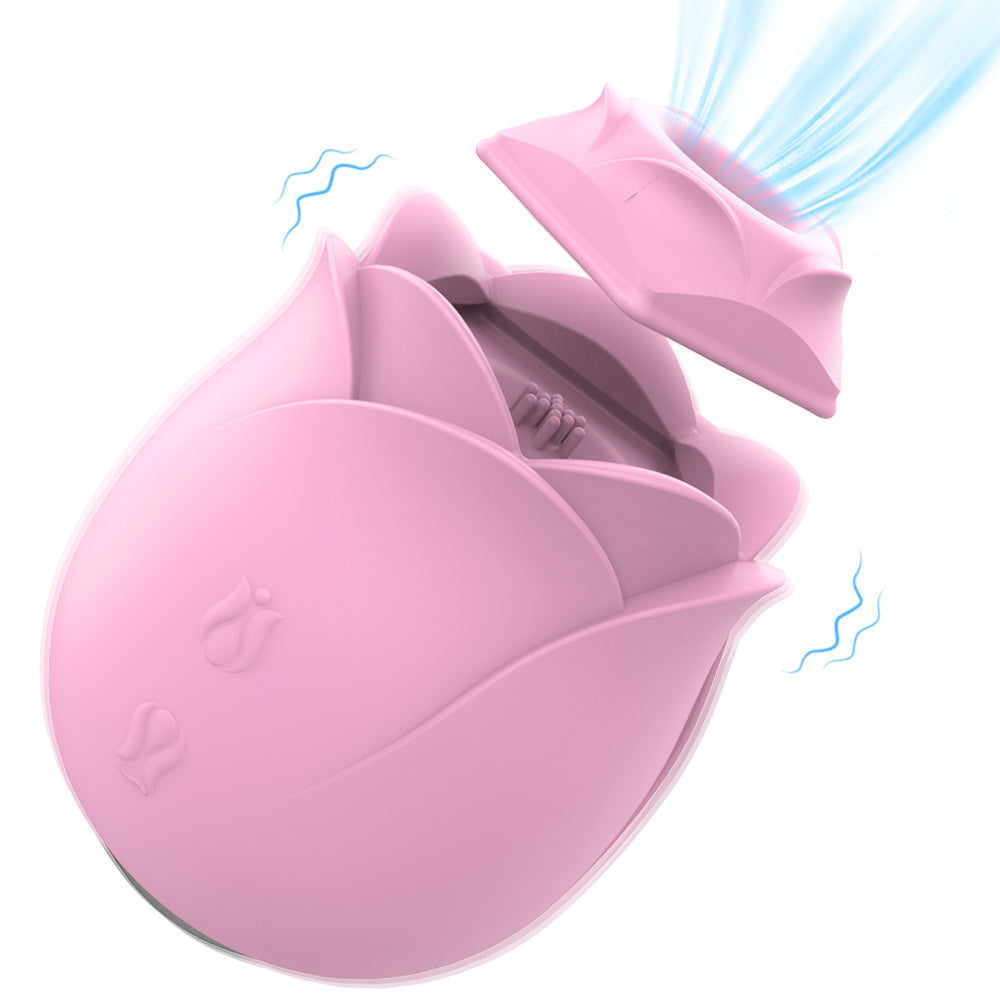 Rose Suction Clitoral Vibrator Stimulator Women