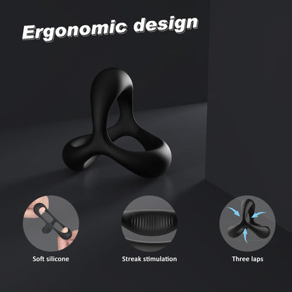 S-HANDE 1.14-Inch Silicone Penis Ring for Erection Enhancing