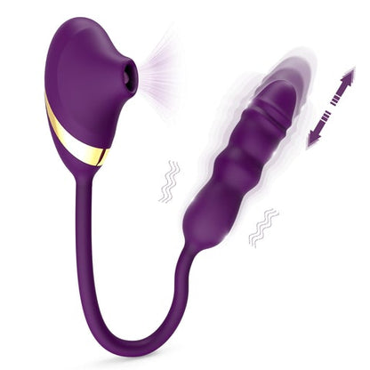 ALFA Sucking Vibrator Thursting Dildo Plug