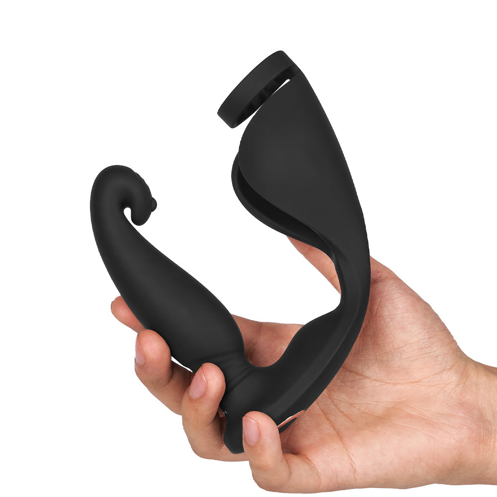 S-HANDE Versatile Vibrating Remote Control Cock Ring Butt Plug Prostat