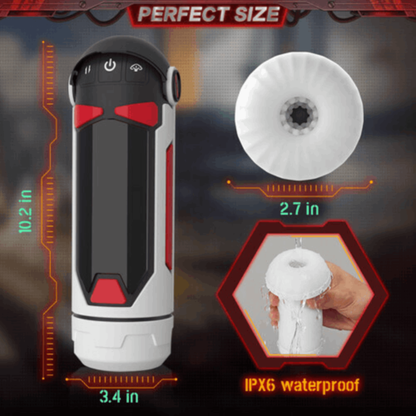 كوب الاستمناء Vibrbud 3 في 1 Thrusting Future Machina