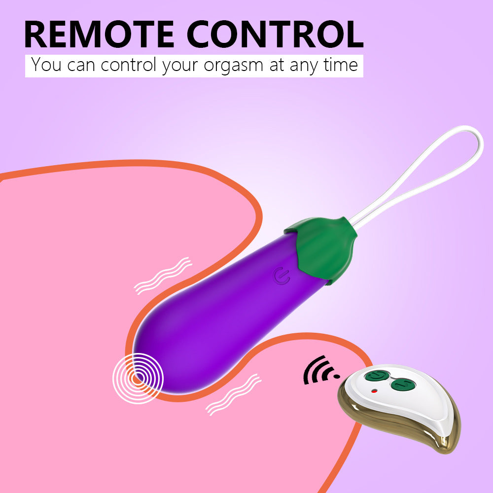 هزاز لاسلكي على شكل باذنجان مع 10 أوضاع اهتزاز
