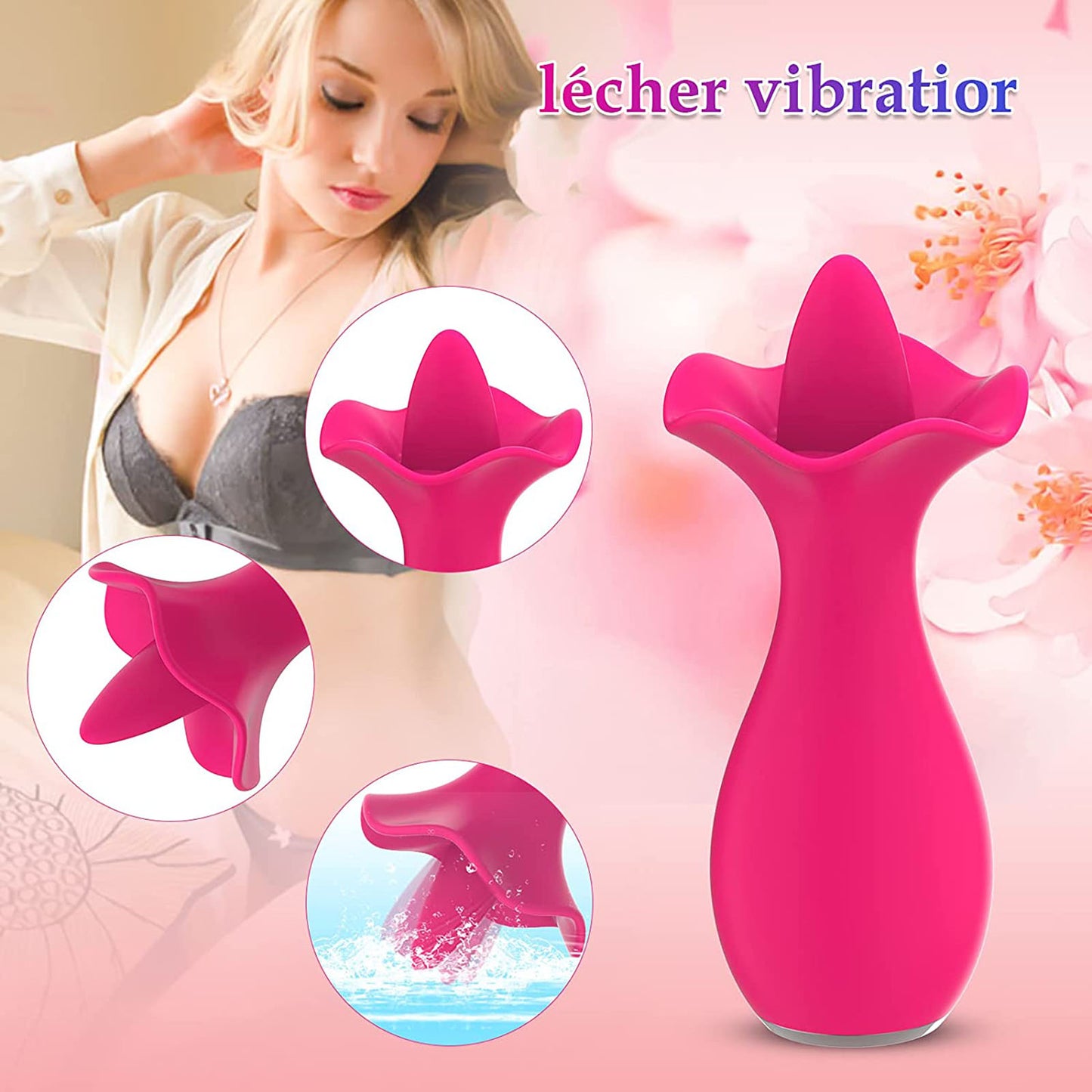 Rose Licking Vibrator Toy