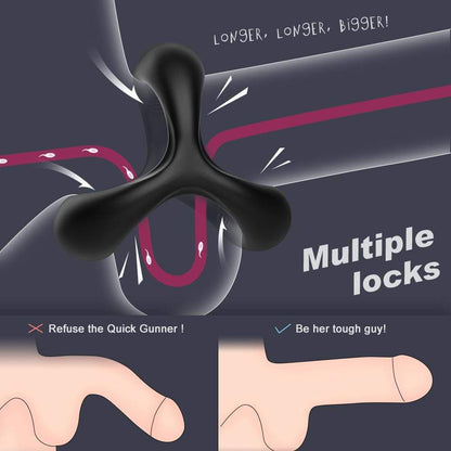 S-HANDE 1.14-Inch Silicone Penis Ring for Erection Enhancing