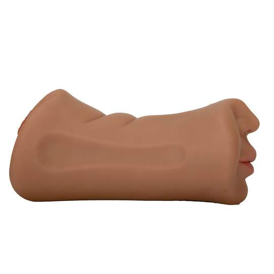 7.4-Inch 3 in 1 Tanned Lifelike Mouth Pussy Anus Pocket Pussy
