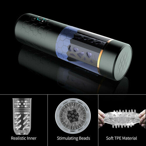 10 Thrusting Spinning Suction Cup Masturbation Cup
