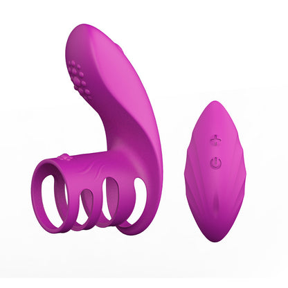 Lock Ring Usb Charging Vibration Wireless Remote Control Vibrating Rod