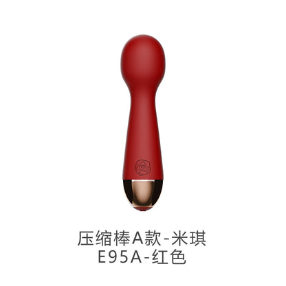 Cute Cat Head Vibrating Stick 10 Frequency Mini Small Massage Stick Charging Waterproof Kawaii Av Stick For Girls