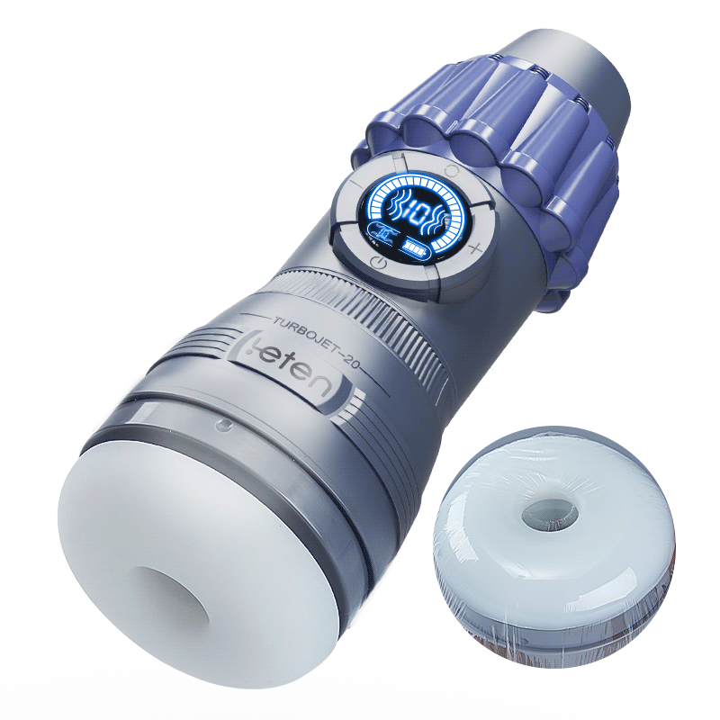 Leten -  Sexy Moaning 10 Sucking 10 Vibrating Bullet-style Halloween Cosplay Masturbator with LCD Display