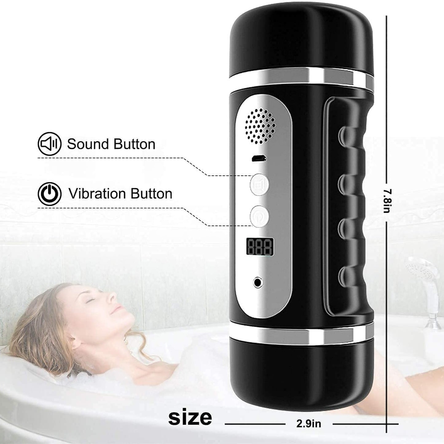 Masterbrators For Men Automatic, Handsfree Modes Sucking Usb Rechargea