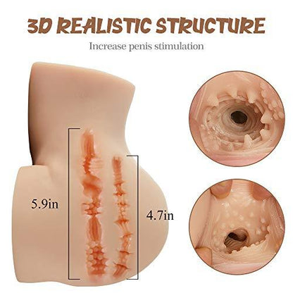 6.6lb Sex Expert MILF Double Holes Realistic Butt Male Masturbator
