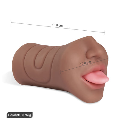 6.9inch Single-Channel Deep Oral Sex Masturbator
