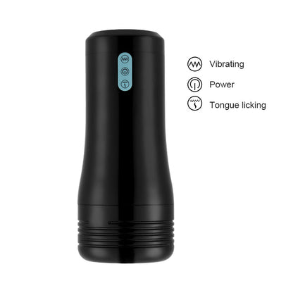 AcmeJoy Classic Male Masturbator 10 Tongue Licking 10 Vibrating