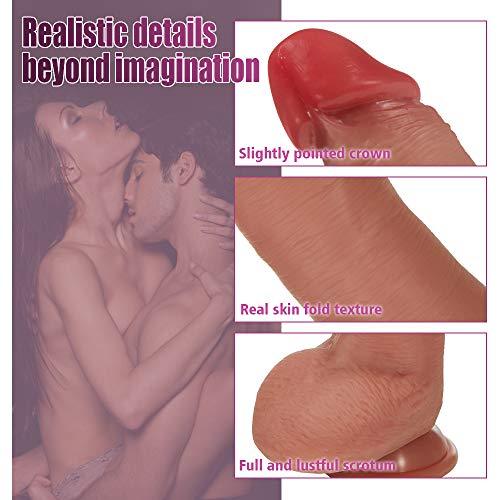 8.6-Inch 9-Frequency Vibration Remote Control Wiggling Heating Realistic Dildo