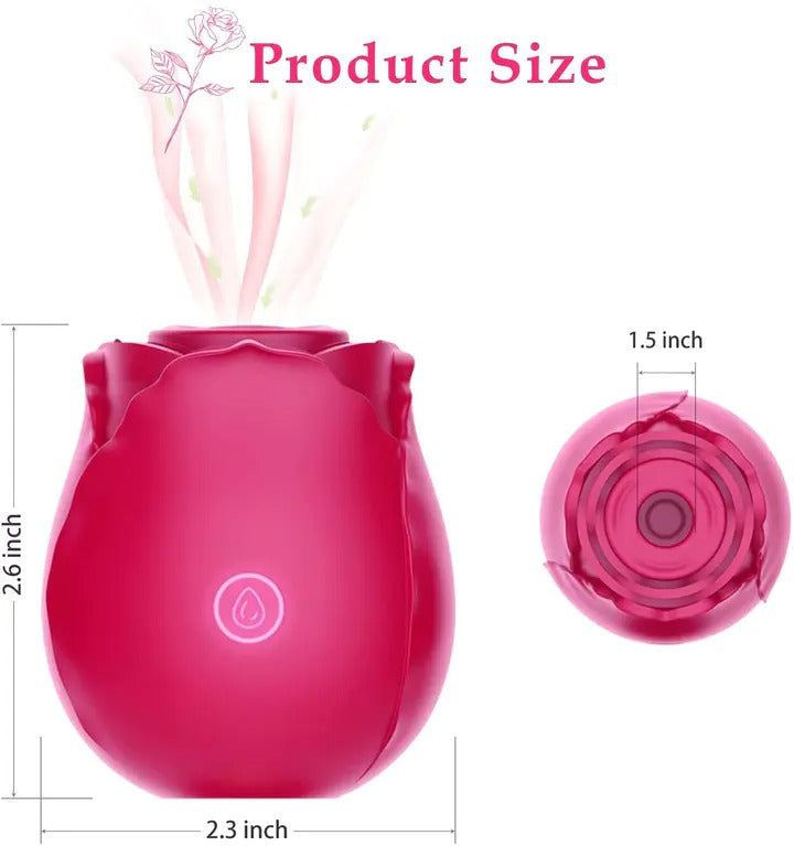 Rose Sucking Vibrator Sex Toys For Women Blue