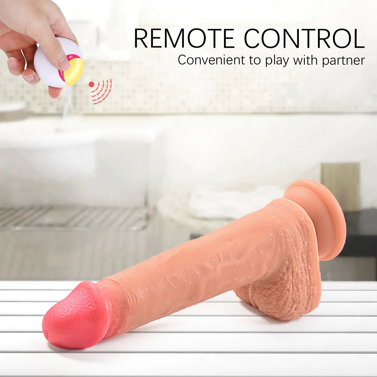 8 Vibration Modes Auto Huge Dildo 8.7 inch G-Spot Thrusting