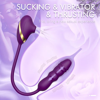 ALFA Sucking Vibrator Thursting Dildo Plug