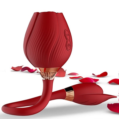 Rose Vibrator Double Use Sucking Vibrator