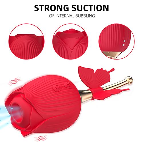 Rose Shape Vaginal Vibrator Stimulation
