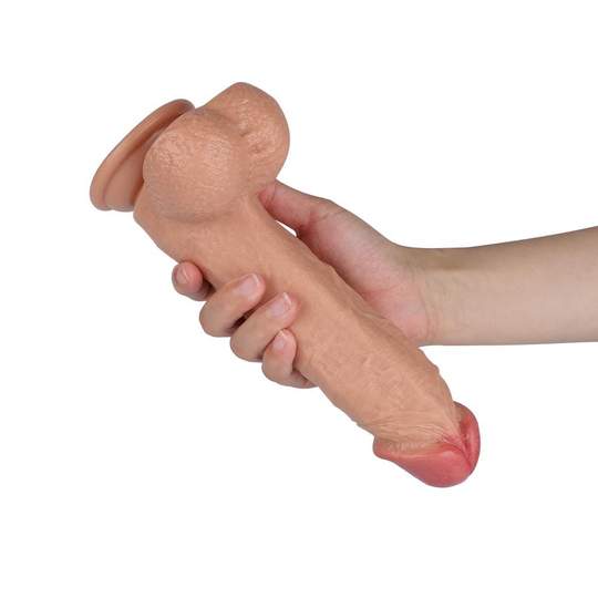 9.4-Inch Remote Control 20-Frequency Rotating Vibrating 9.4 Inch Dildo