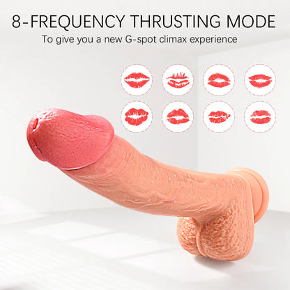 8 Vibration Modes Auto Huge Dildo 8.7 inch G-Spot Thrusting