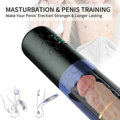 10 Thrusting Spinning Suction Cup Masturbation Cup