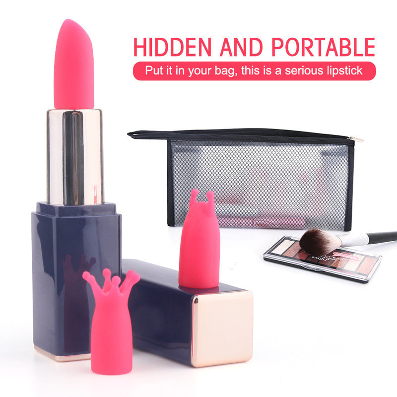 Rechargeable Multi Frequency Vibrating Lipstick Mini Egg Jumping Convertible