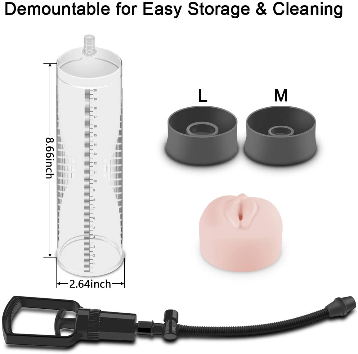 Vacuum Penis Pump ,Penis Massage & Stimulation Device with Male Stroker