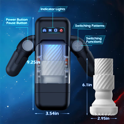 10 Thrusting & Vibration Modes Robot Male Masturbators Games Cup