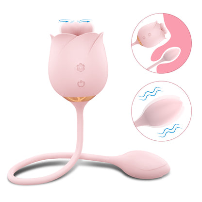 2 In 1 Rose Toy With Bullet Vibrator