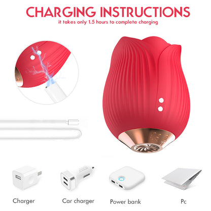 Rose Sucking Vibrator