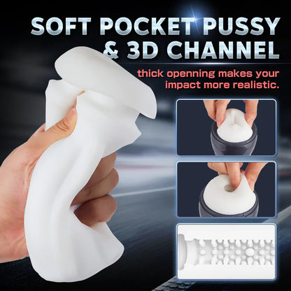 3 Swallowed Suctions and 10 Vibrations Oral Sex Male Masturbator