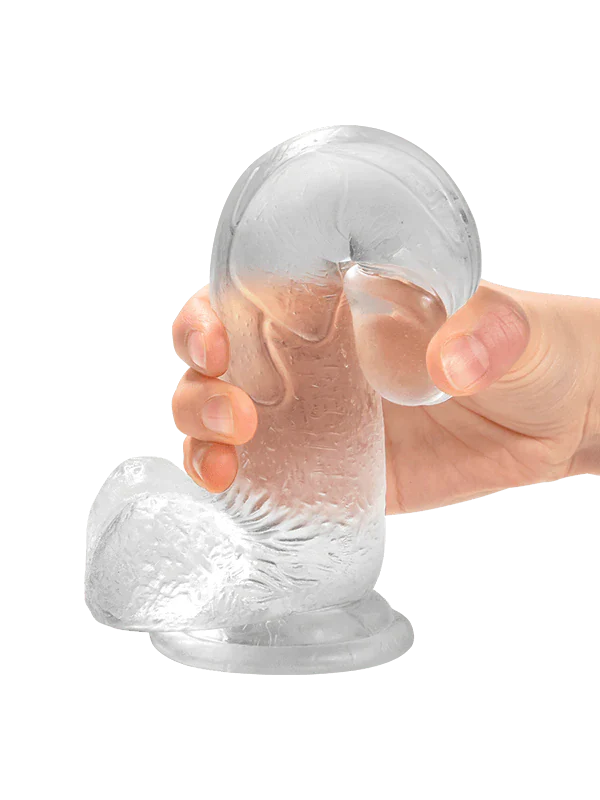 Realistic Transparent Strong Suction Cup Flexible 7 inch Dildo