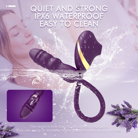 ALFA Sucking Vibrator Thursting Dildo Plug