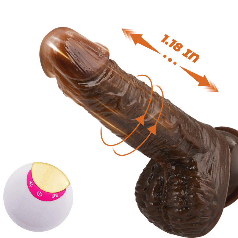 Chimp 8 Thrusting Vibrating Swinging Lifelike Wild Dildo 8.93 INCH